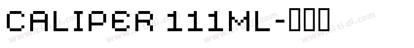 CALIPER 111ML字体转换